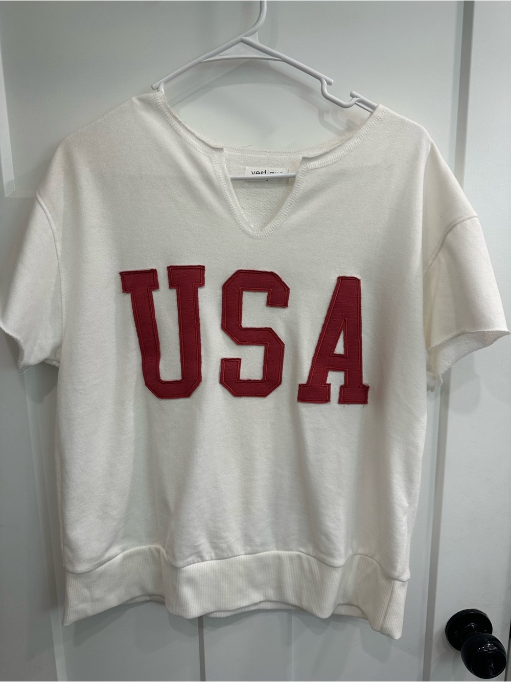 vestique White Textured Knit Top